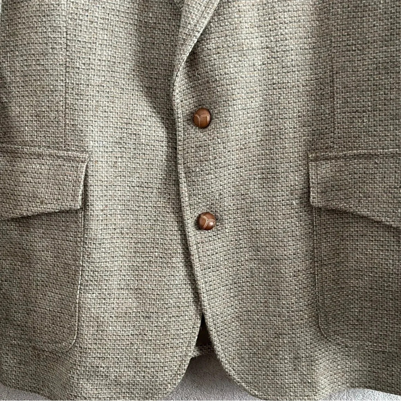 Vintage Pendleton Suede & Tweed Sport Coat/Suit Jacket/Blazer-Tan/Beige-Men’s 44 - Picture 2 of 14